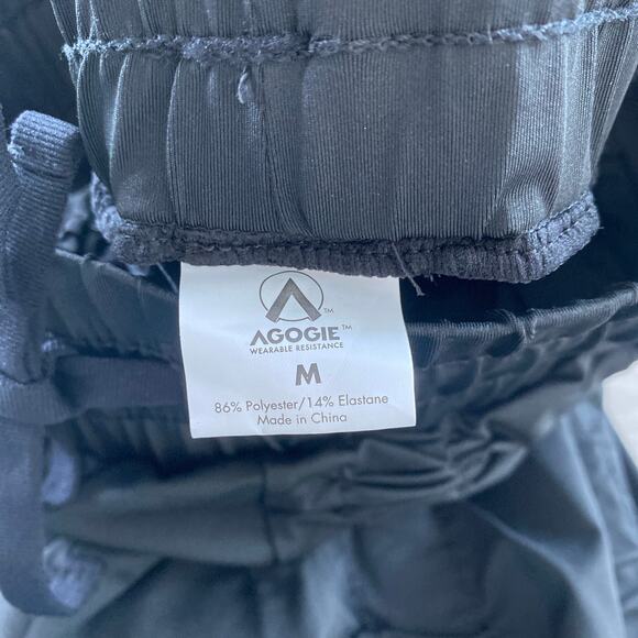 AGOGIE Wearable Resistance Leggings +20 Weighted Black Size Medium Workout - Picture 7 of 8